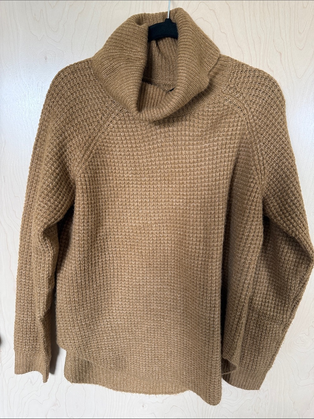 Kuhl Cozy Turtleneck Waffle-Knit Sweater - Camel